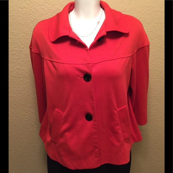 SALE
 Notations Crop Stretch Jacket Blazer CapeB1 - Picture 2 of 8